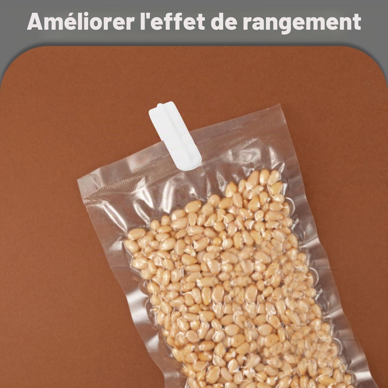 Alipis clips sac sous vide réutilisables lot 5