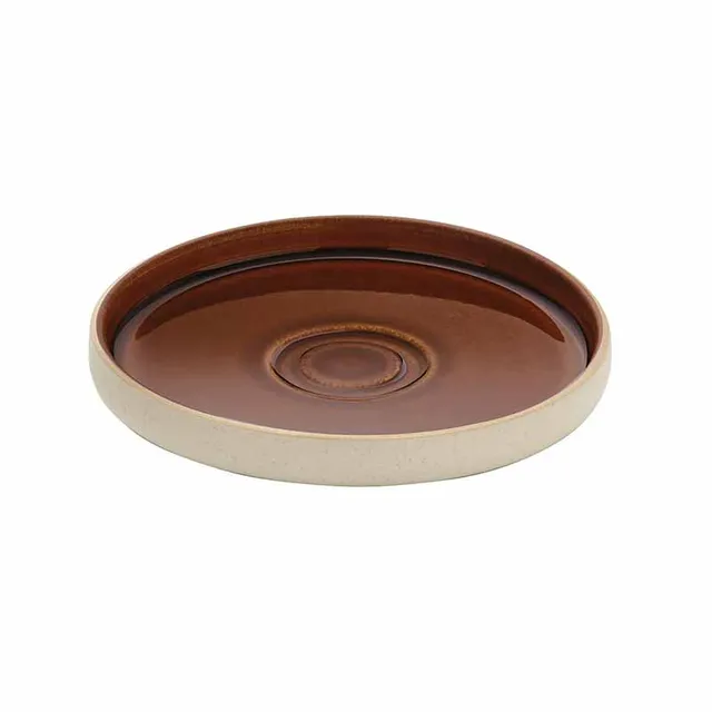 Artis Nara soucoupe 15 cm marron céramique