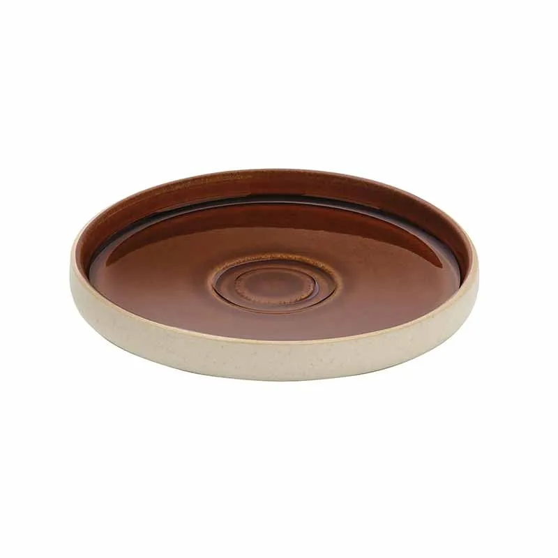 Artis Nara soucoupe 15 cm marron céramique