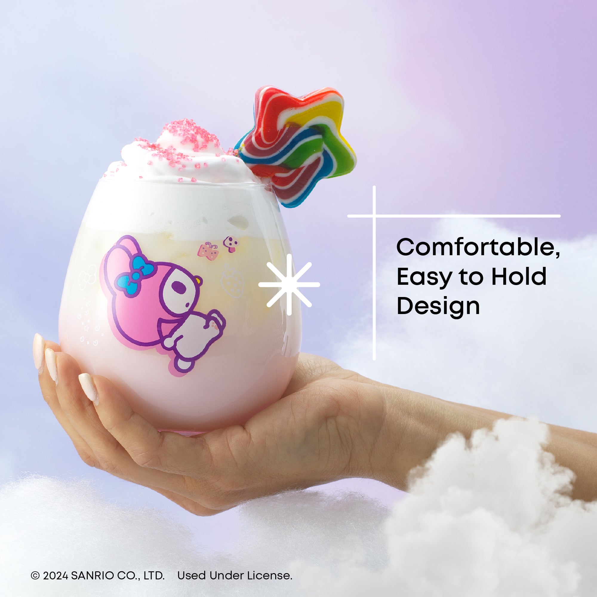 JoyJolt Hello Kitty Friends Above the Clouds verres 4x44cl dégradé