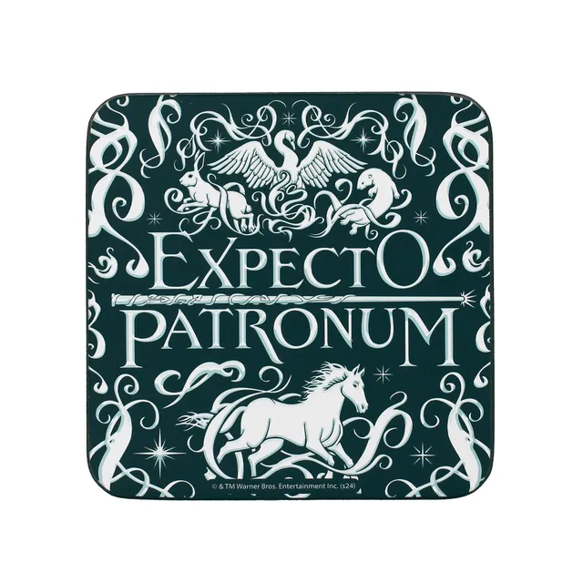 Harry Potter Expecto Patronum dessous de verre bleu 10cm