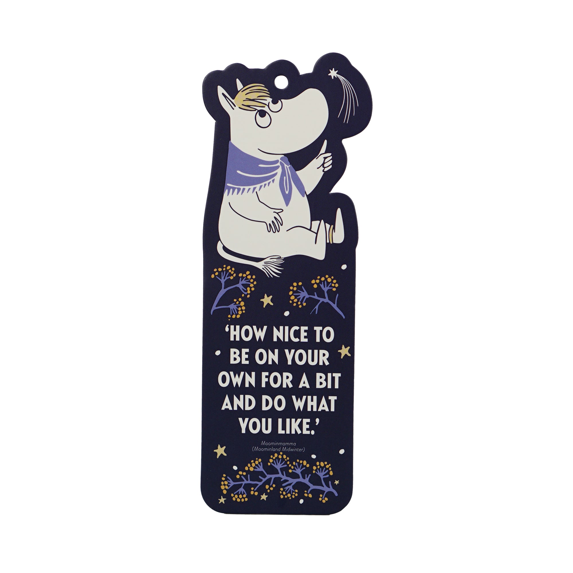 Moomin First Snow marque-page bleu pompon charm