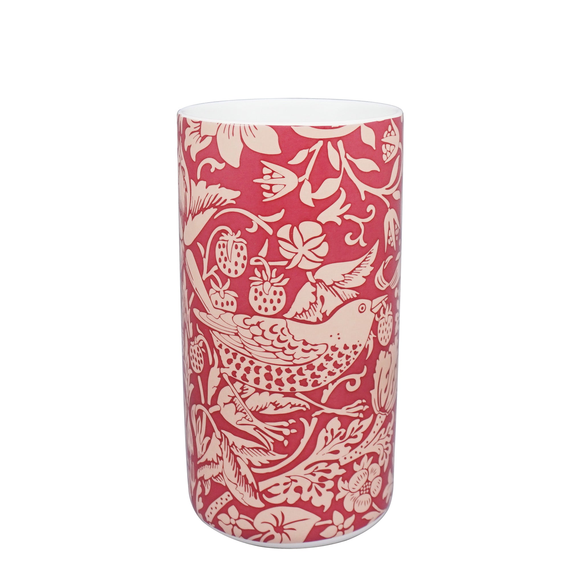 William Morris vase céramique Strawberry Thief 14,5 cm