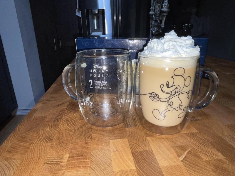 JoyJolt Aroma mugs verre Mickey Pluto 40 cl lot 2
