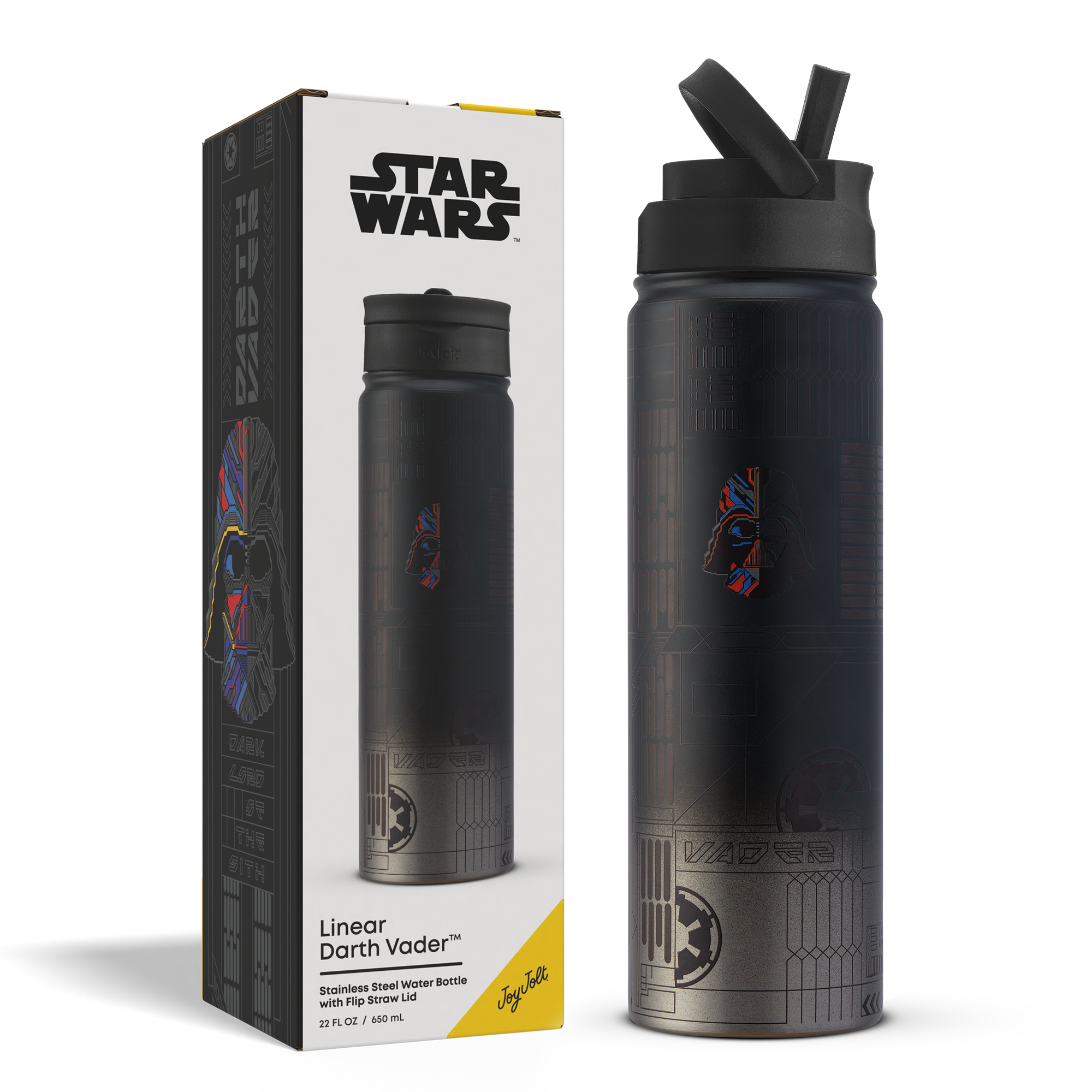 JoyJolt Star Wars Darth Vader gourde inox 65 cl paille