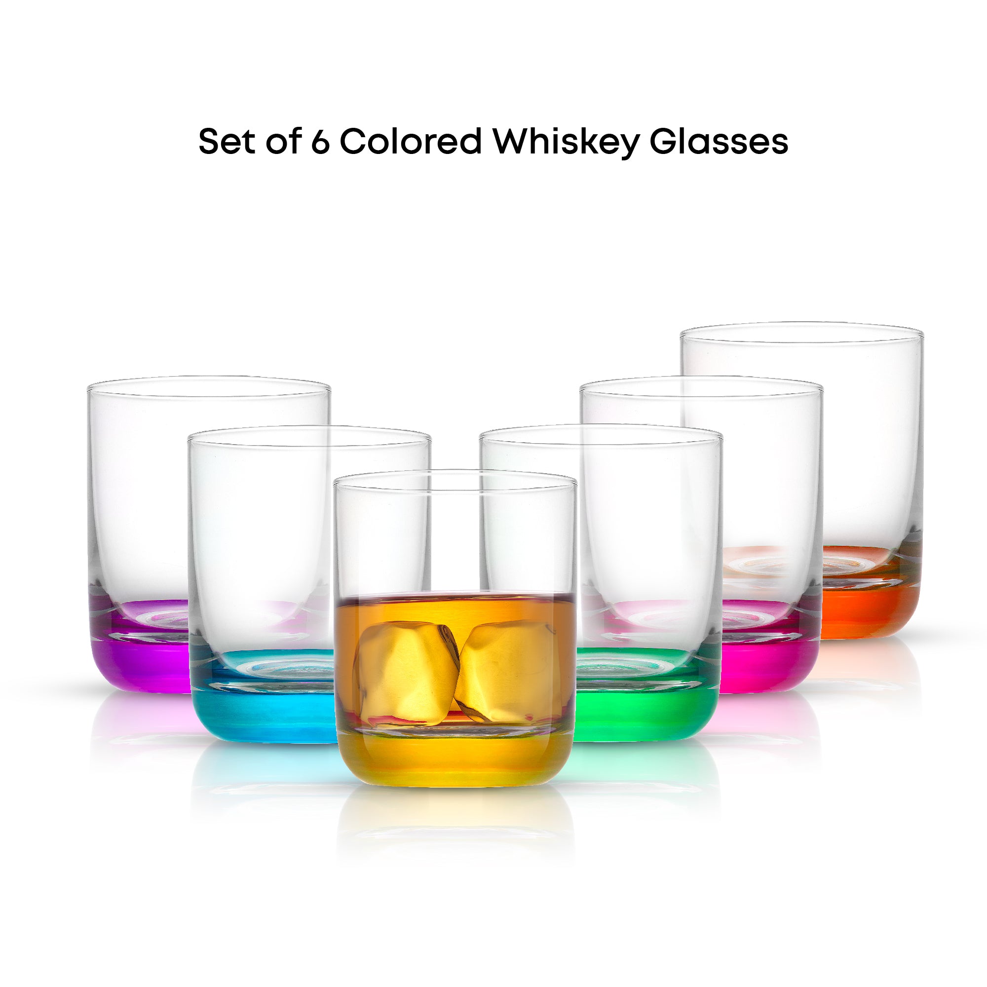 JoyJolt Hue Verres Whisky Old Fashioned 30 cl Lot 6