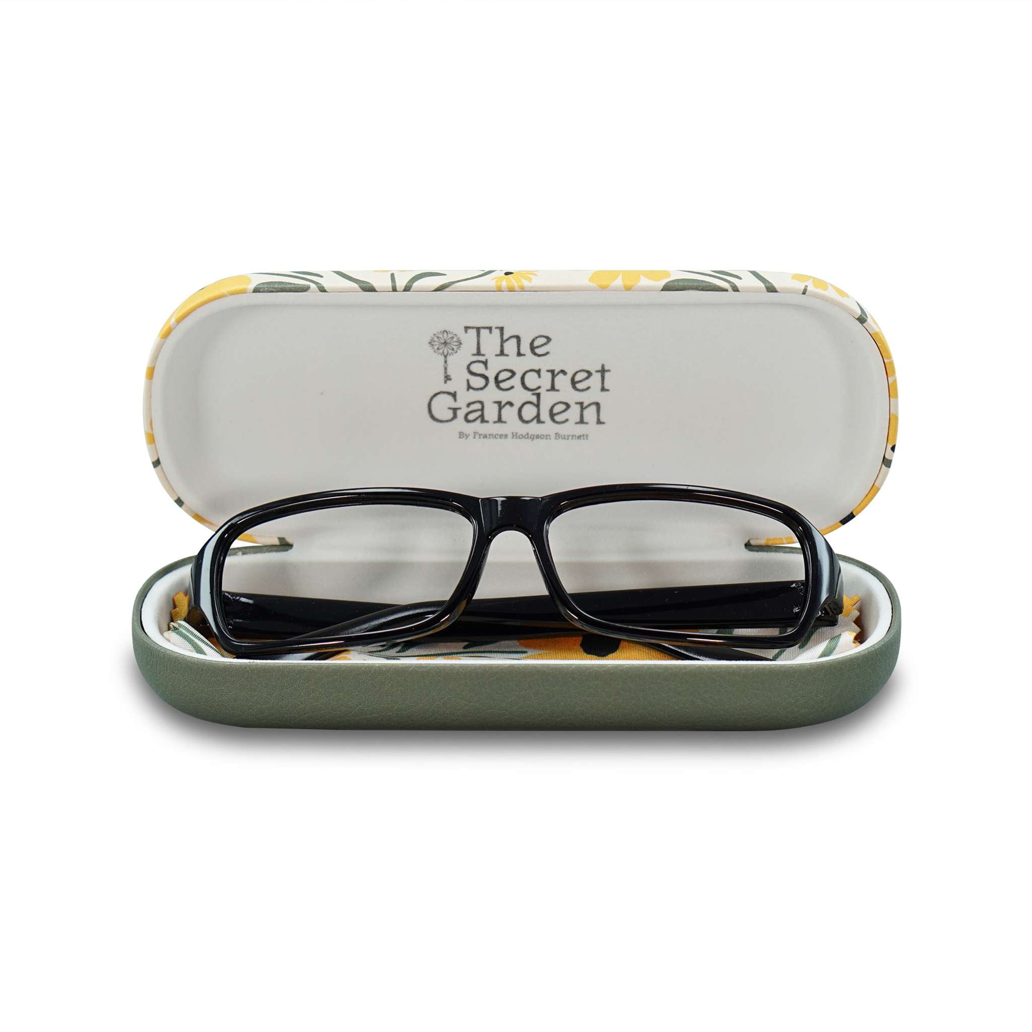 The Secret Garden étui lunettes rigide jaune
