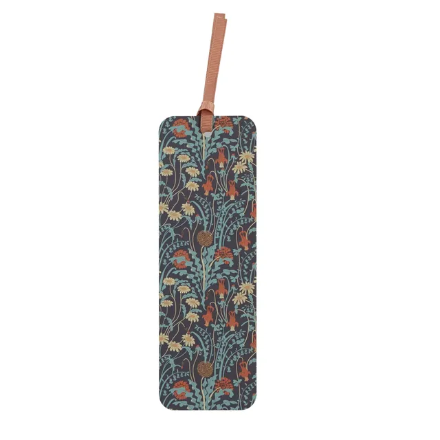 Arts & Crafts Society Walter Crane marque-page fleurs bleu