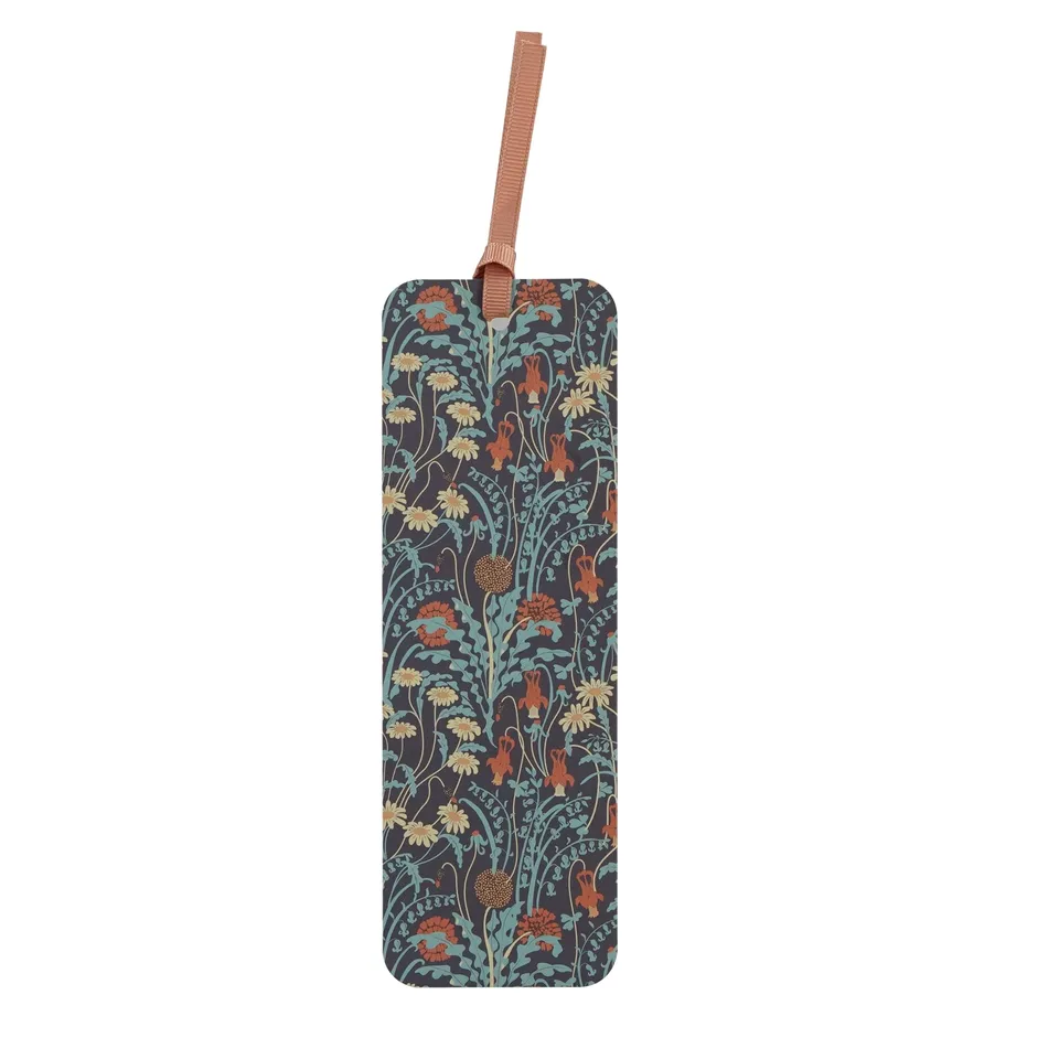 Arts & Crafts Society Walter Crane marque-page fleurs bleu