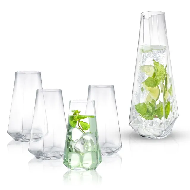 JoyJolt Infinit Lux service carafe 127cl verres highball 4x53cl