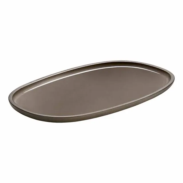 Artis ReNew Taupe assiette ovale 30x18 cm