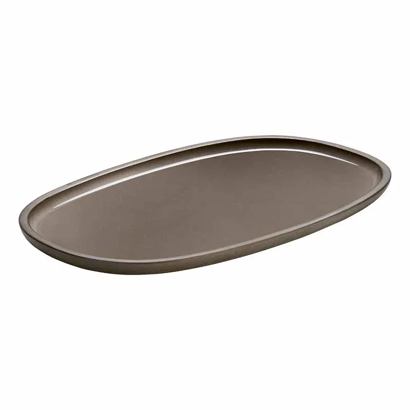 Artis ReNew Taupe assiette ovale 30x18 cm