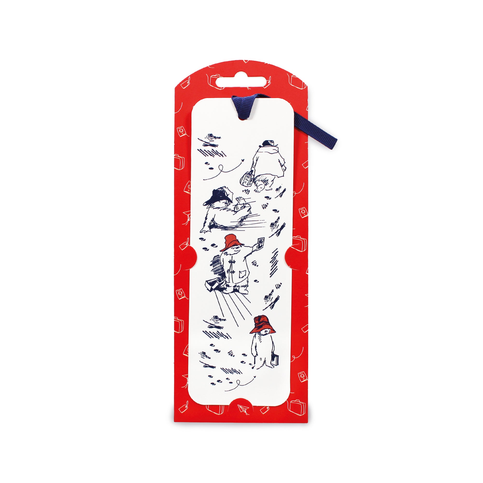 Paddington Bear marque-page papier blanc ruban