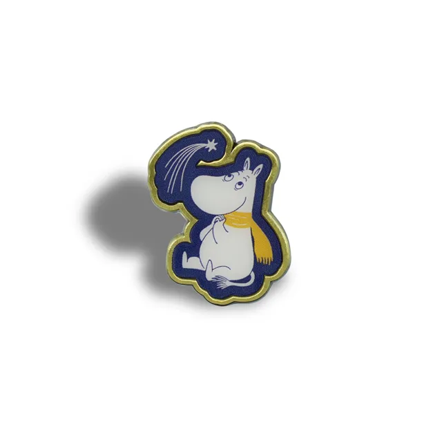 Moomin First Snow Star pin's émail blanc