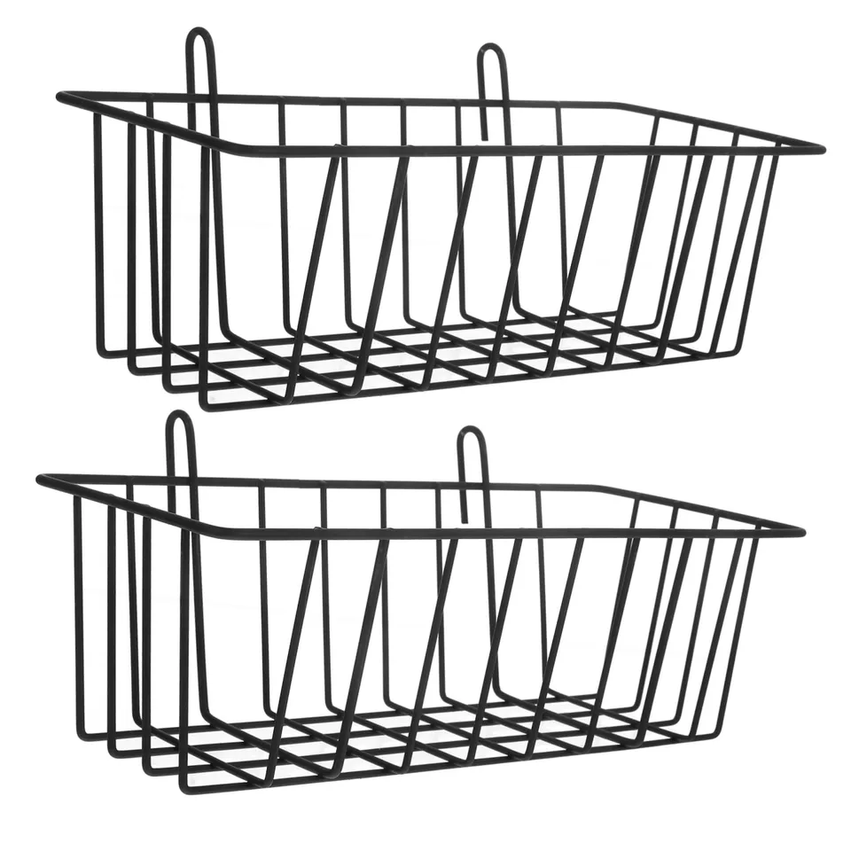 Alipis Râtelier à Foin Métal Lapin Lot de 2 Noir