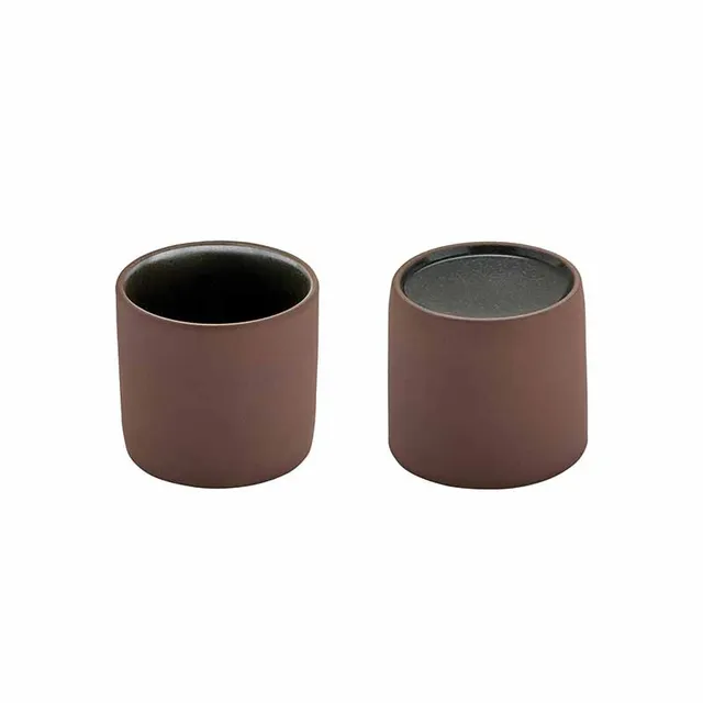 Artis 2in1 tasse 20 cl marron noir céramique