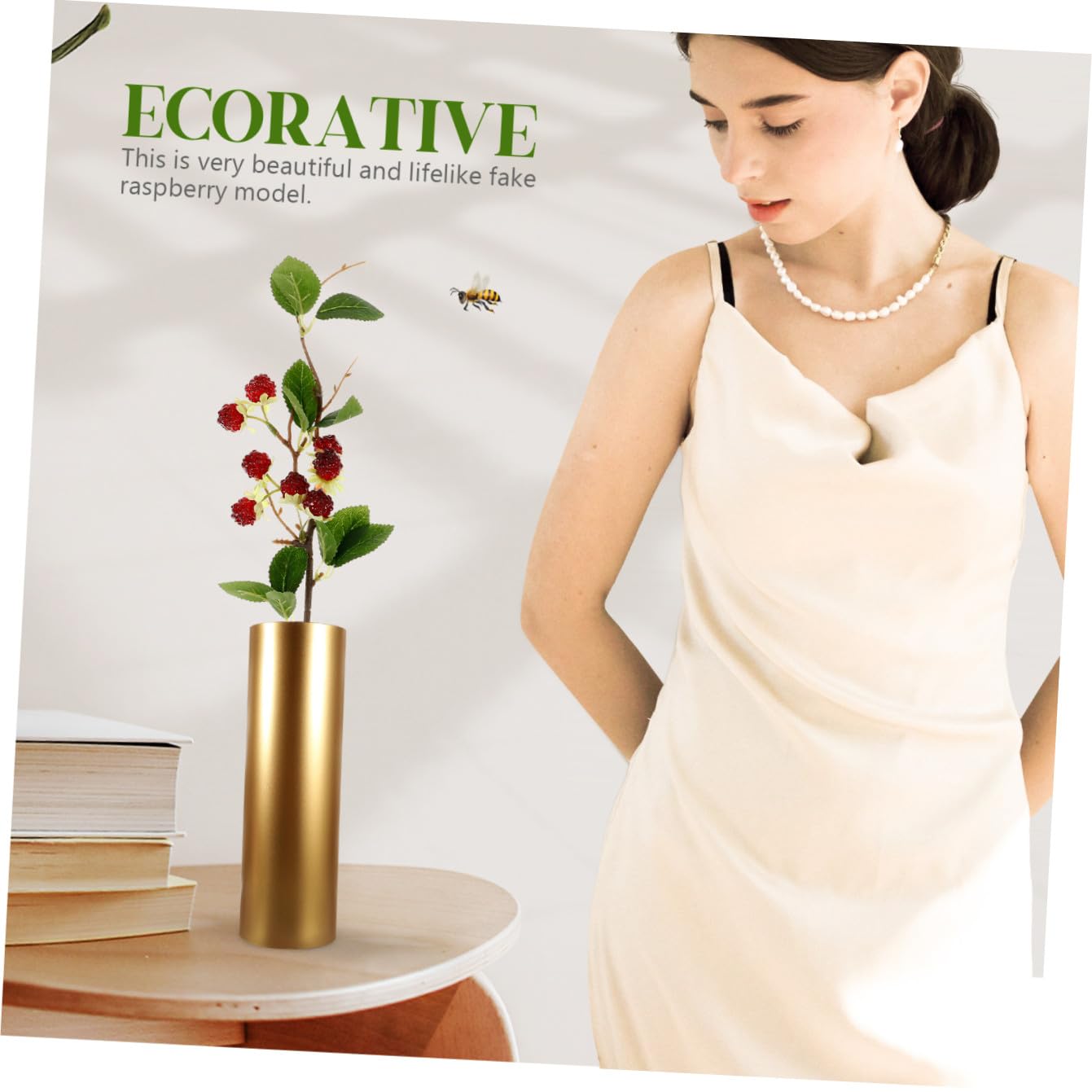 Alipis framboises artificielles multicolore déco table