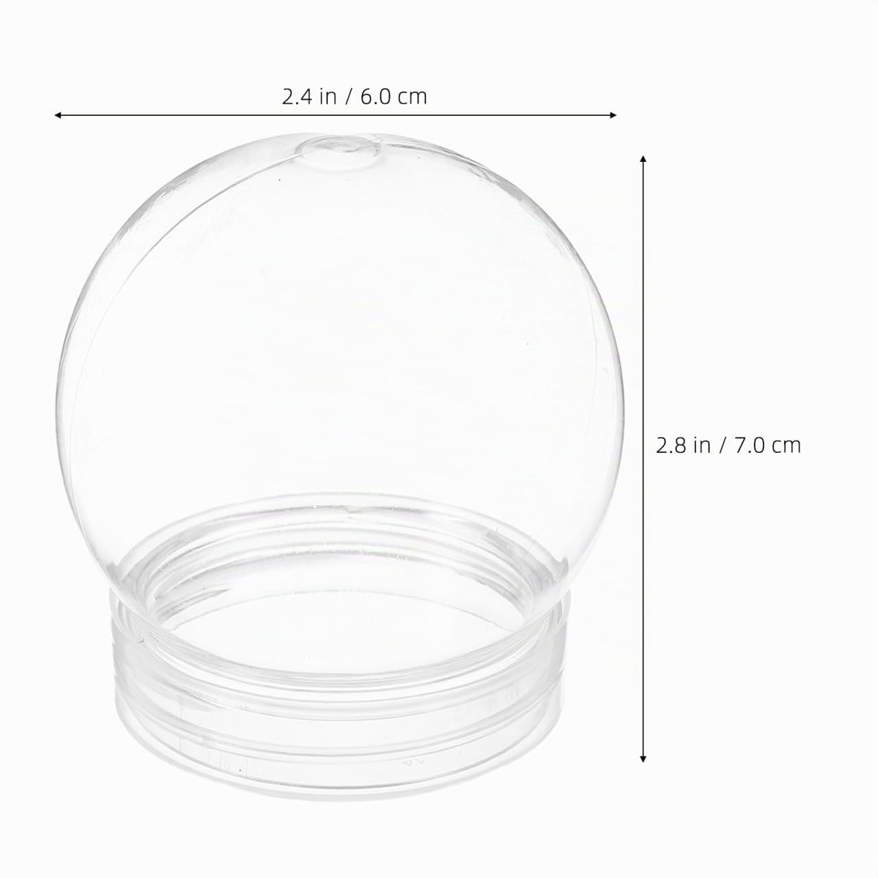 Alipis Boule a Neige DIY globe eau plastique 8x 7 cm