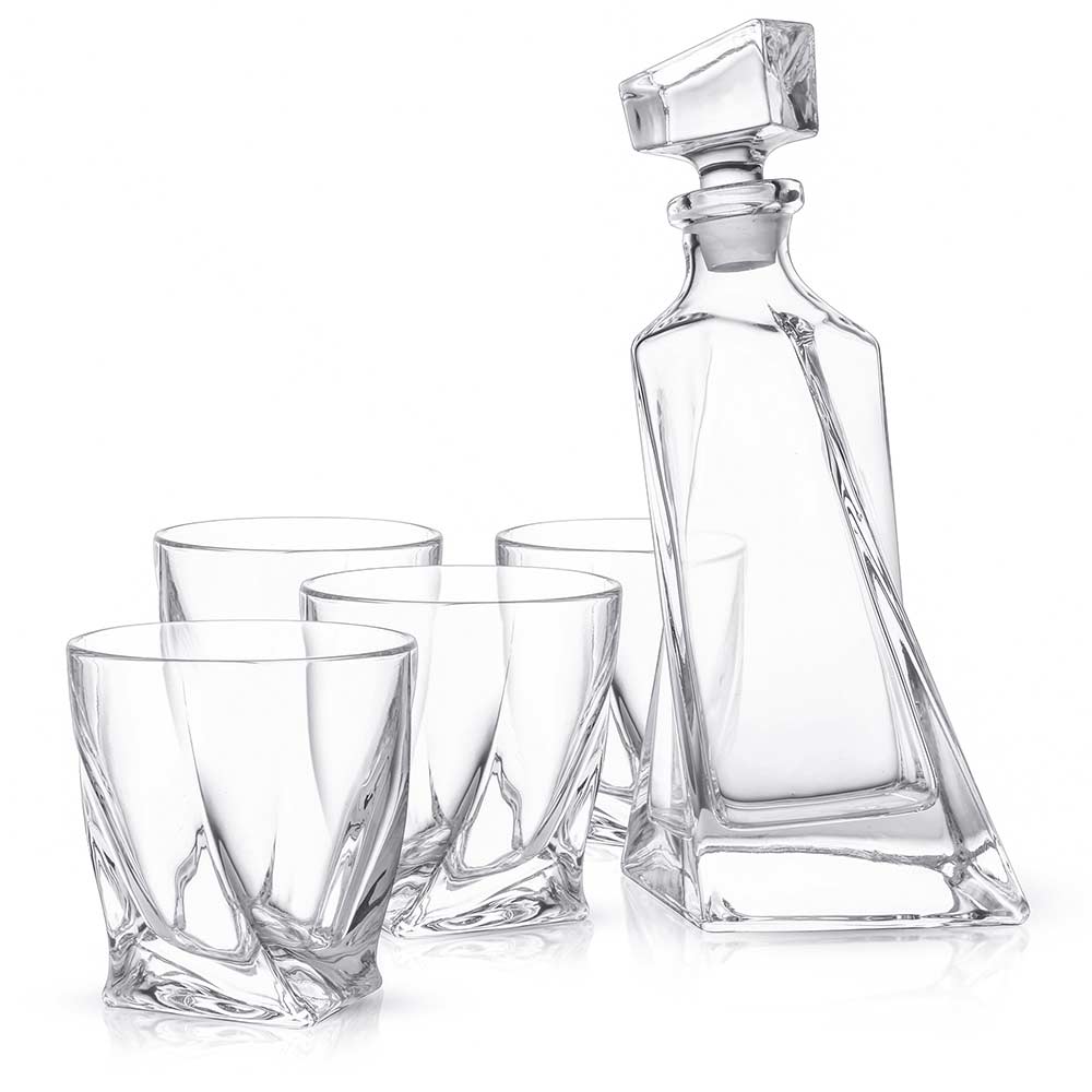 JoyJolt Atlas Decanter Set carafe coffret 5 pièces