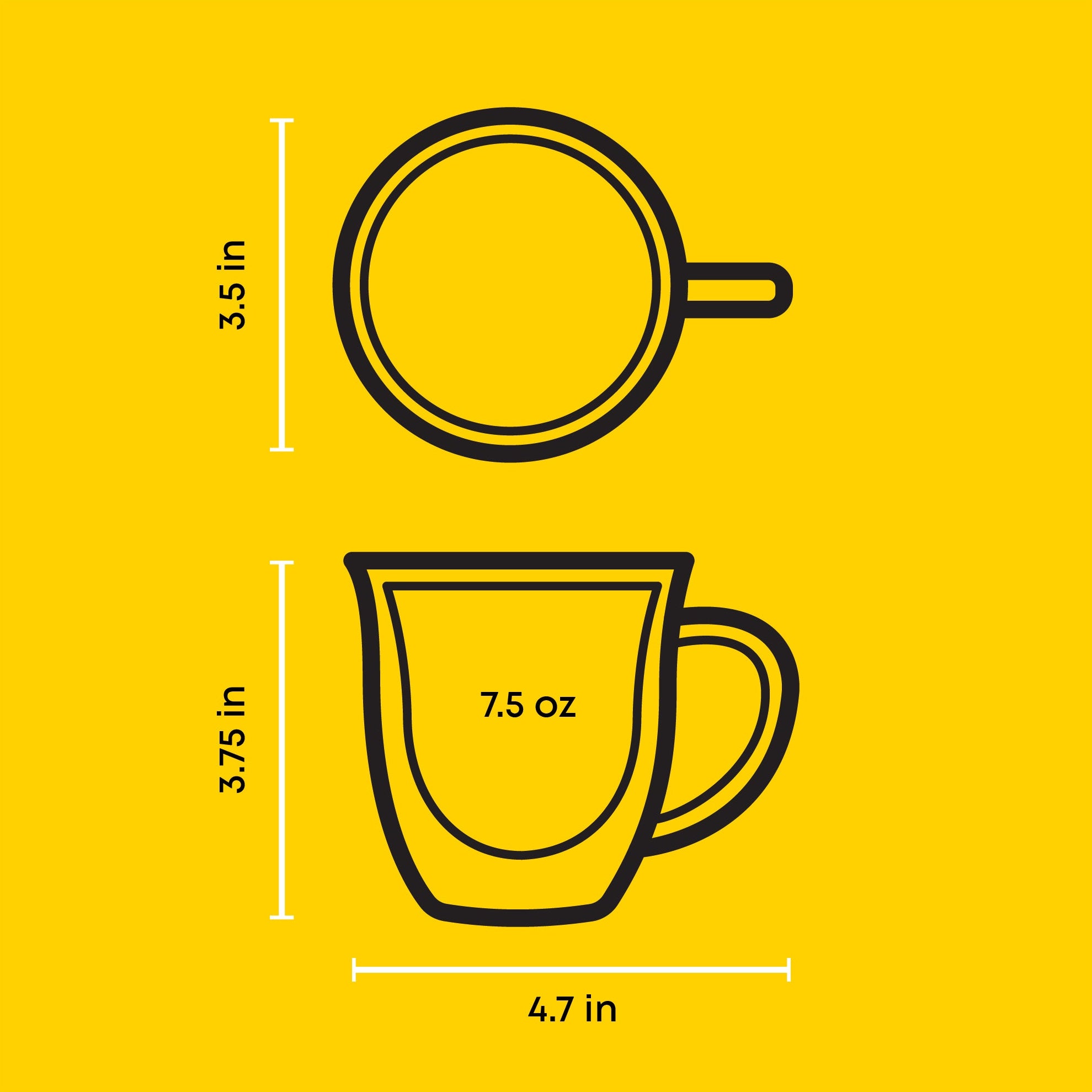 JoyJolt Serene tasse verre double paroi 22 cl lot de 2
