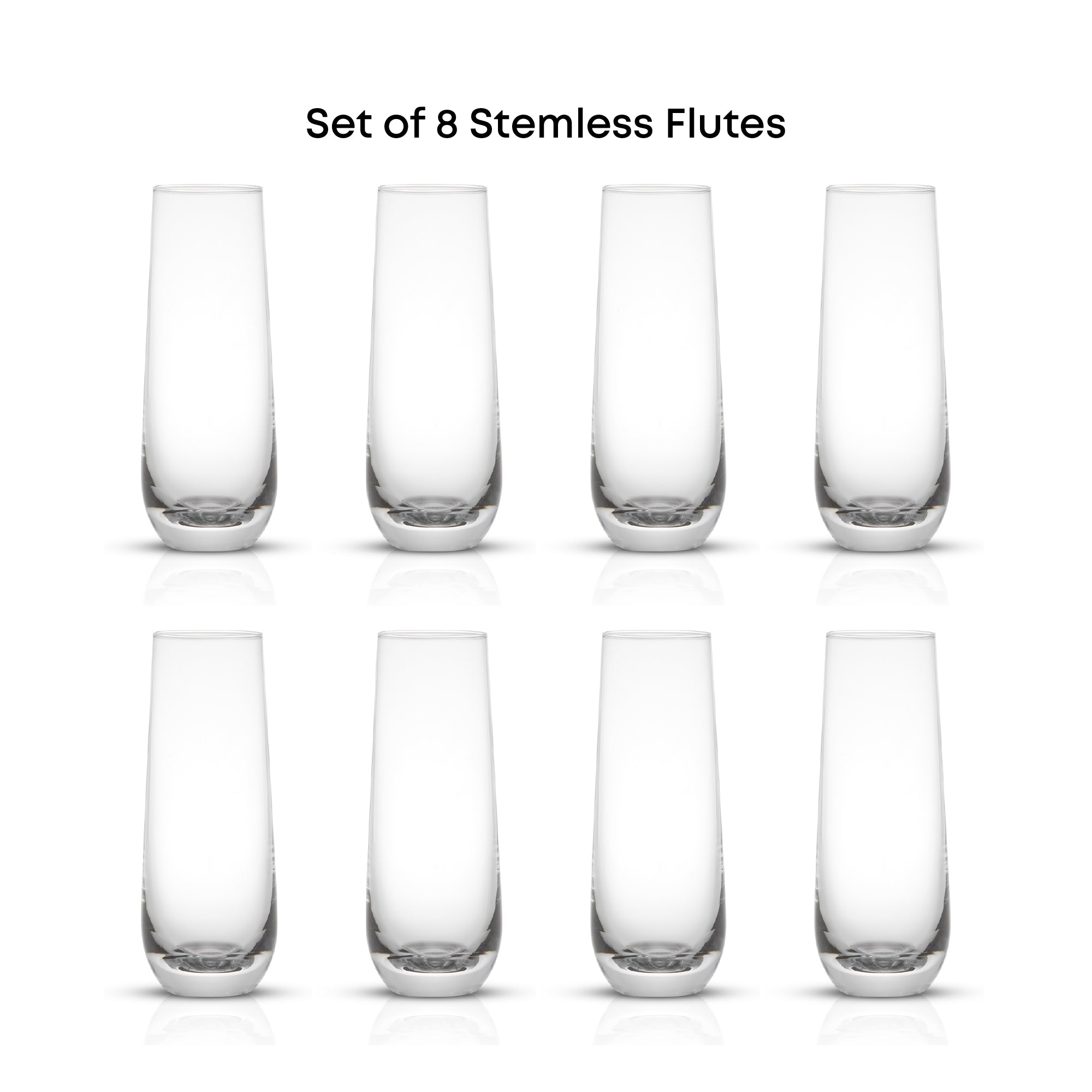 JoyJolt Milo verres champagne 28 cl lot 8 cristal