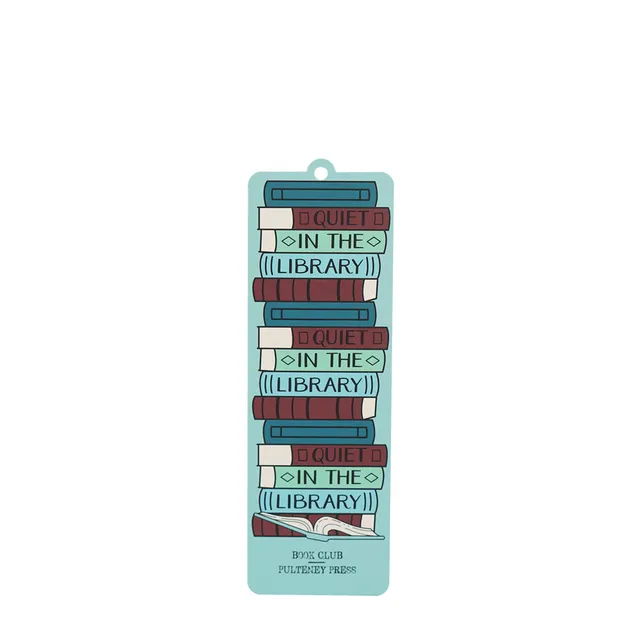 Pulteney Press Quiet marque-page papier breloque bleue