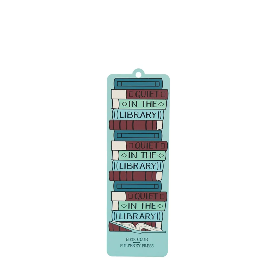 Pulteney Press Quiet marque-page papier breloque bleue