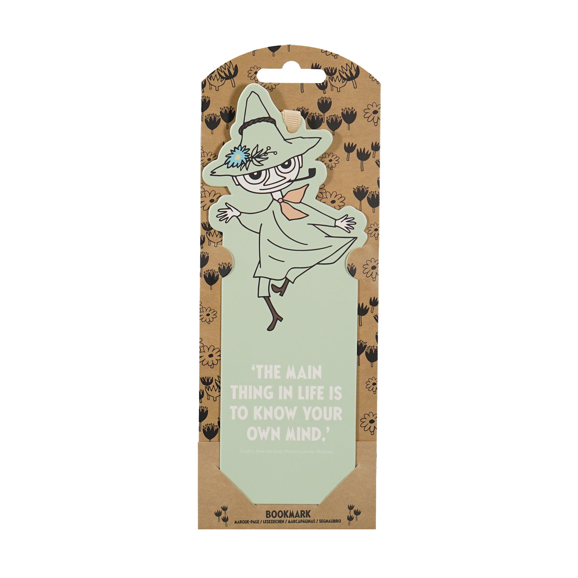 Moomin Snufkin marque-page papier 18 x 6 cm vert