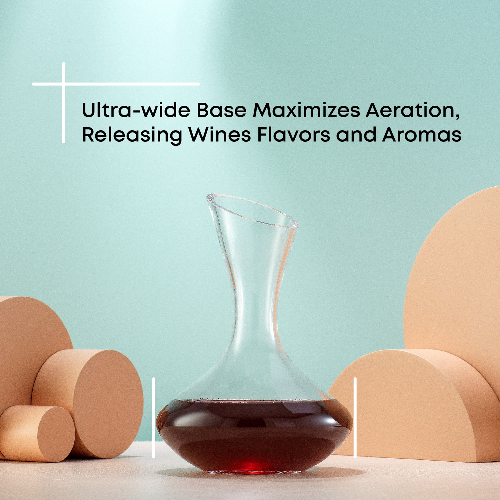 JoyJolt Lancia carafe à vin 54 oz sans plomb