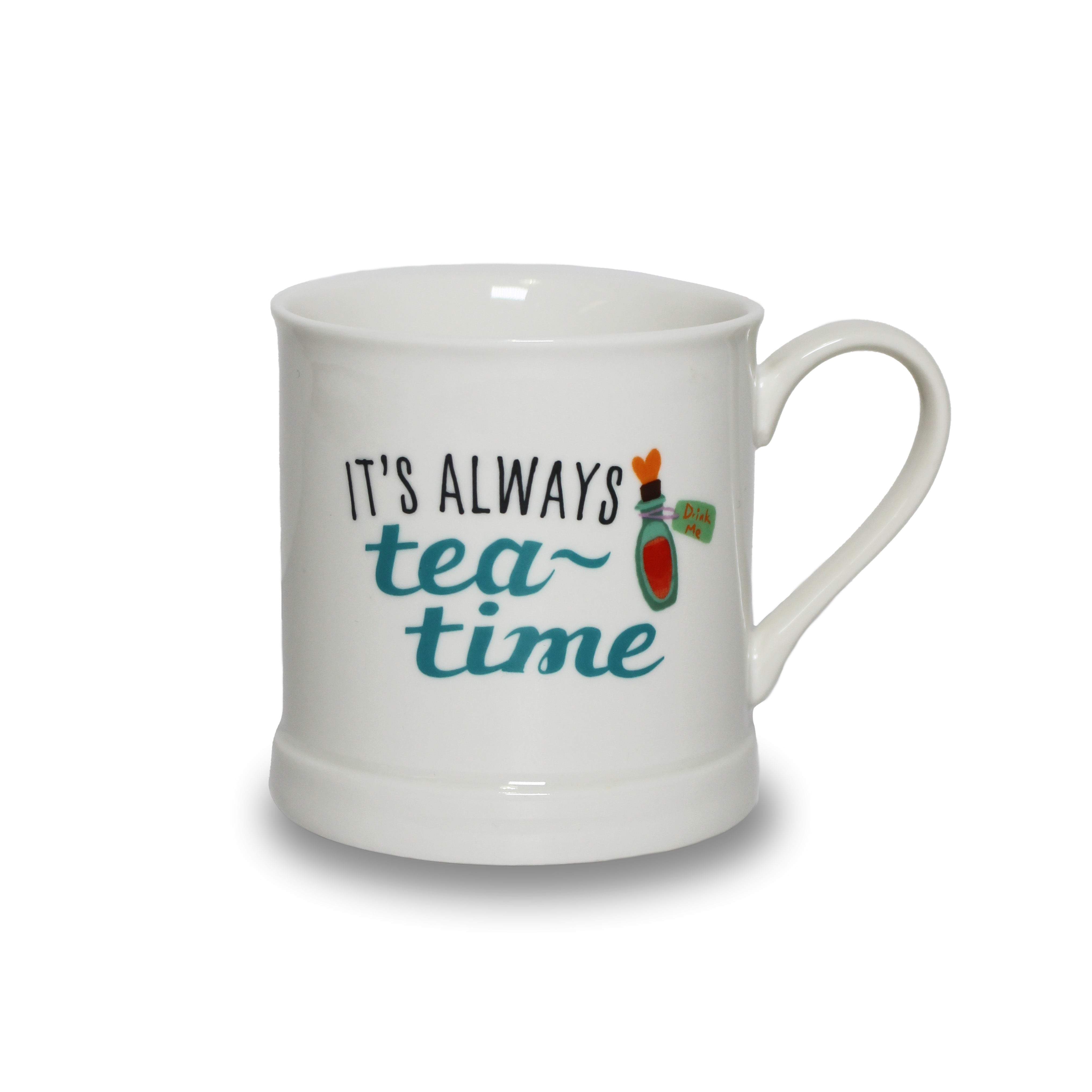 Alice in Wonderland Pulteney Press mug céramique bleu clair