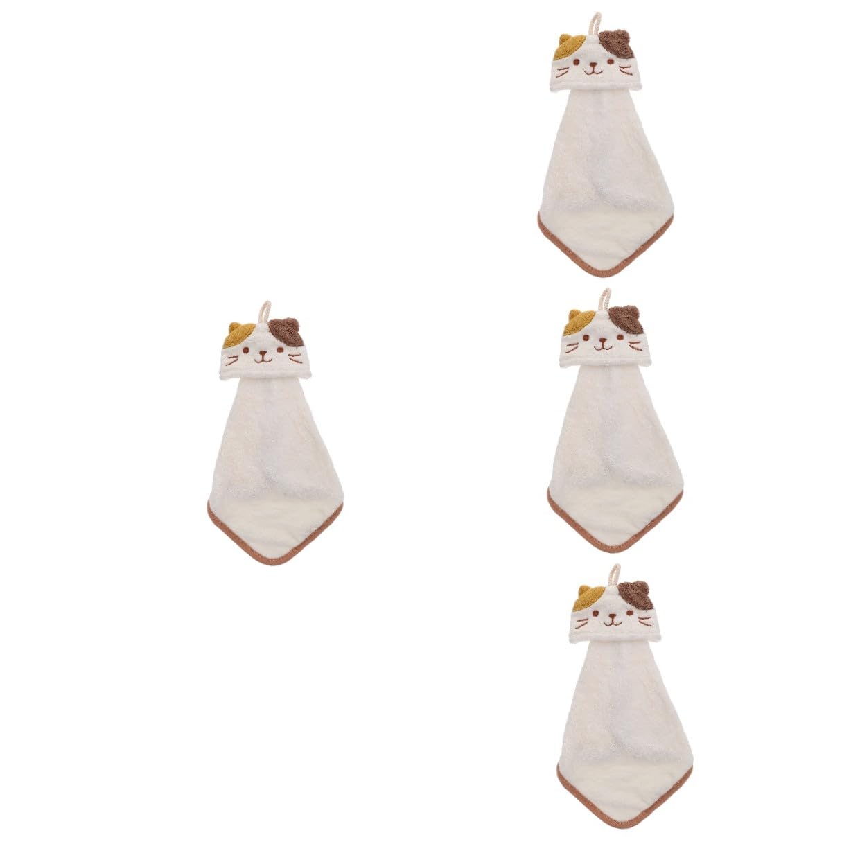 Alipis essuie-mains suspendu polaire beige lot de 4