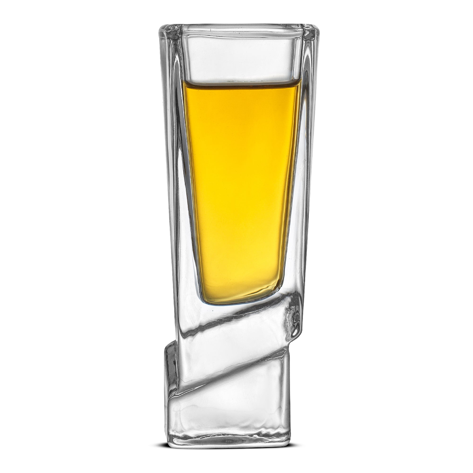 JoyJolt Carre verres à shot lot de 4 carré 4,4 cl