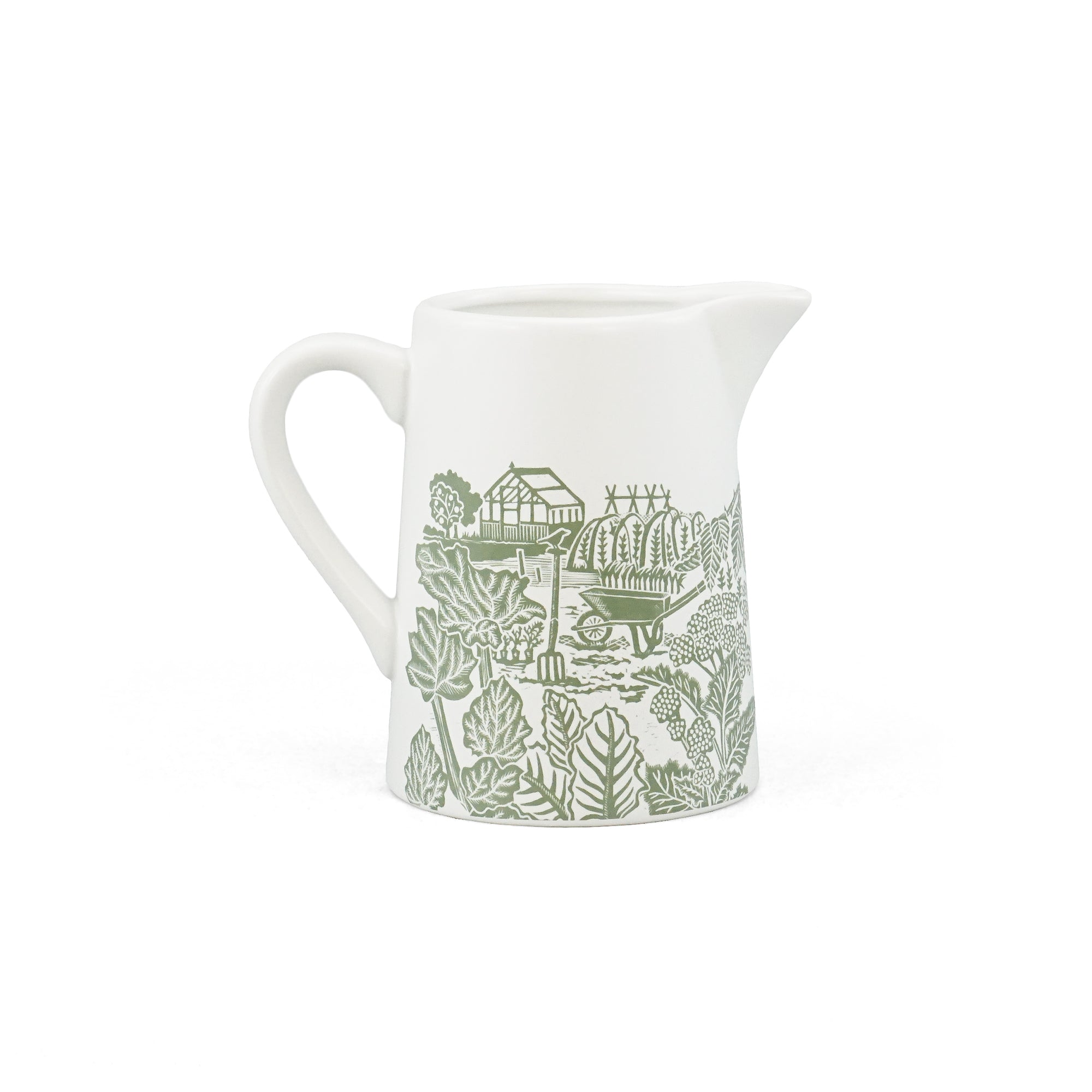 HMB Kate Heiss pichet céramique 50 cl vert woodland grès