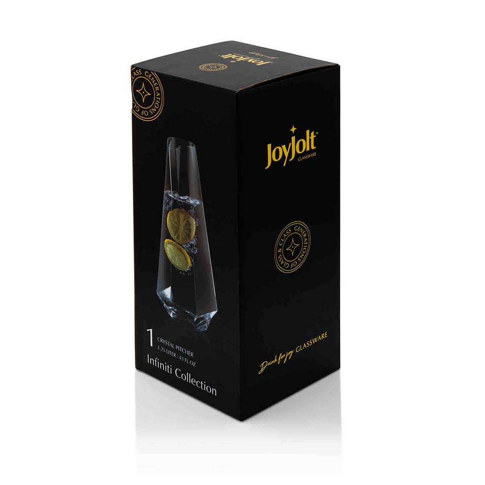 JoyJolt Infiniti carafe verre bec anti-goutte 1,3 L