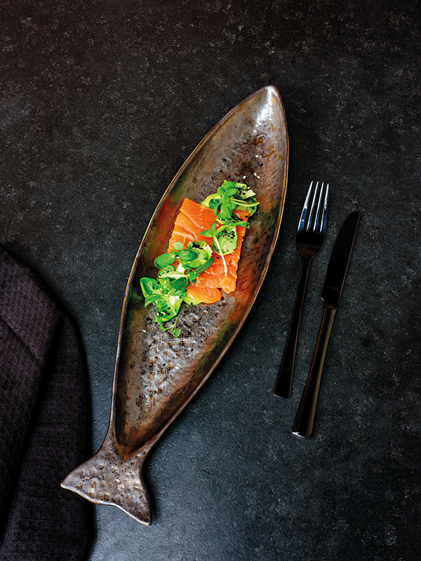 Artis Shells Fish plat bronze 43x12 cm
