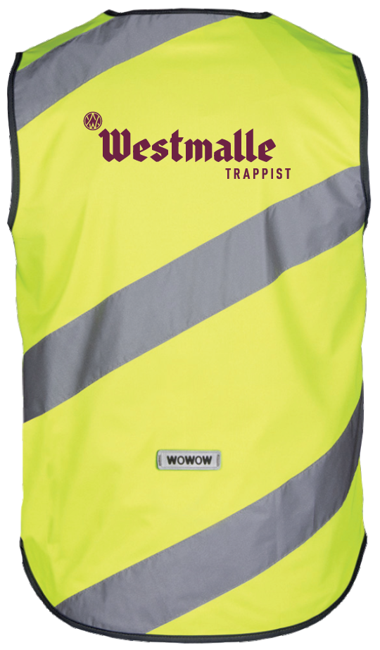 Westmalle gilet fluo jaune réfléchissant vélo