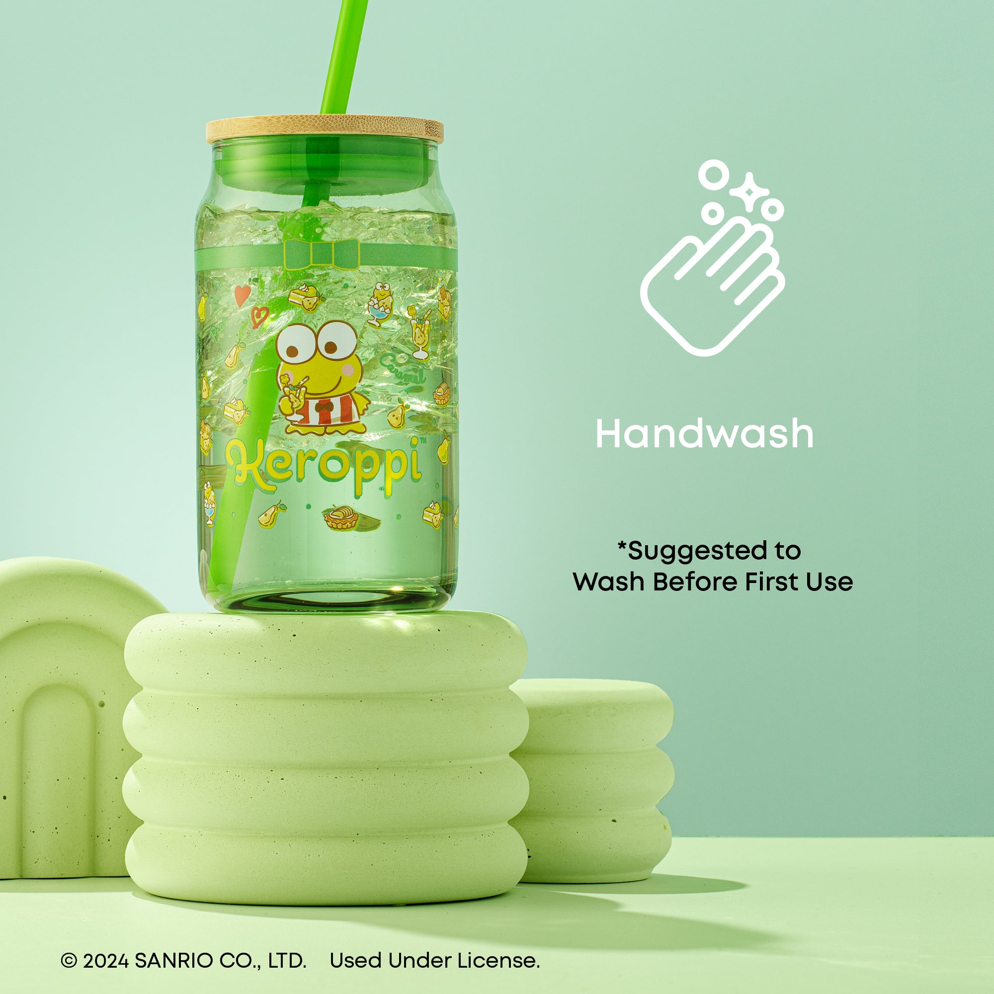 JoyJolt Hello Kitty Keroppi gobelet canette 47 cl paille