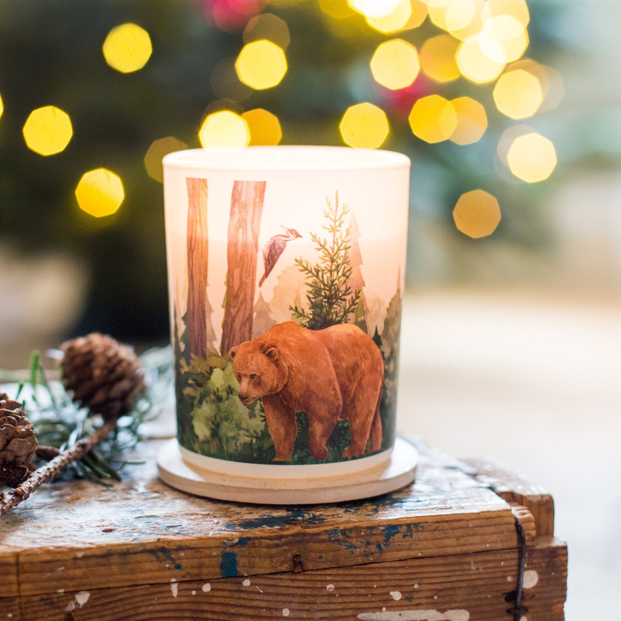 Trouvaille Global Forest bougie parfumée soja sapin