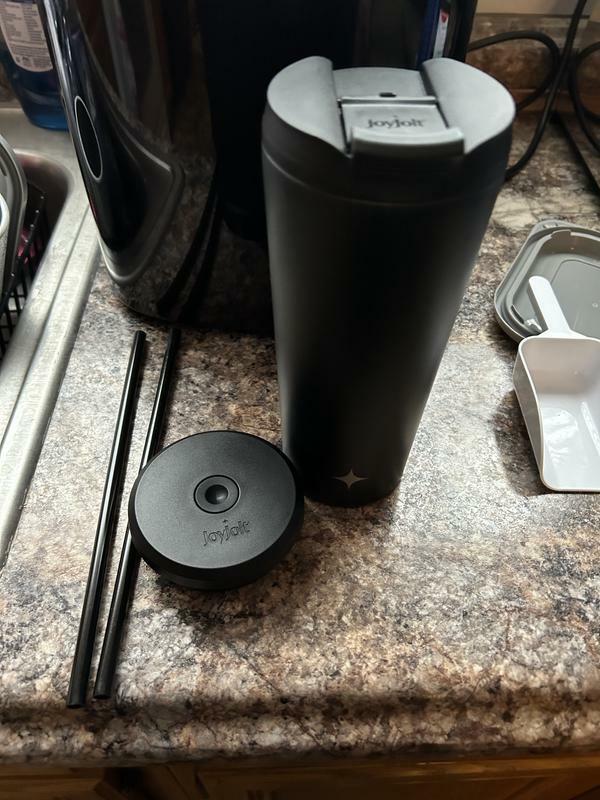 JoyJolt tumbler isotherme inox 22,2 oz avec paille