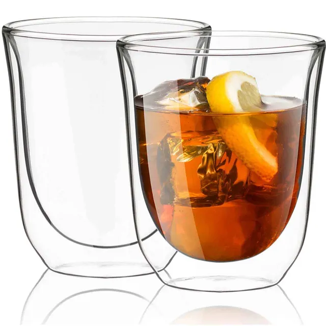 JoyJolt Levitea verres double paroi café lot 2 25 cl