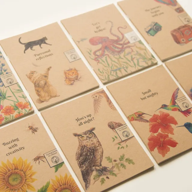Trouvaille Global carnet papier recyclé A5 illustré