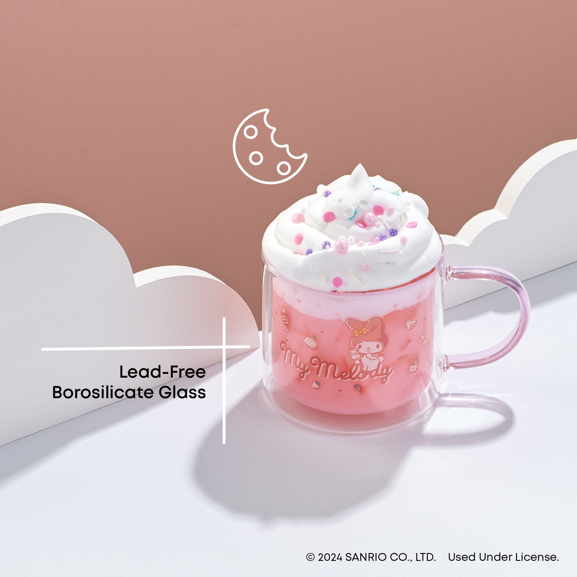 JoyJolt My Melody Mug Verre Double Paroi 40 cl