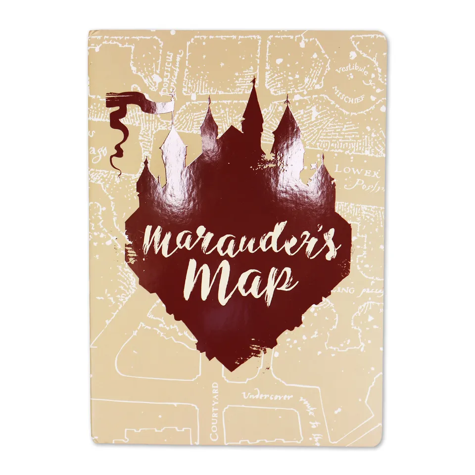 Harry Potter Marauder's Map carnet A5 rouge 288 pages