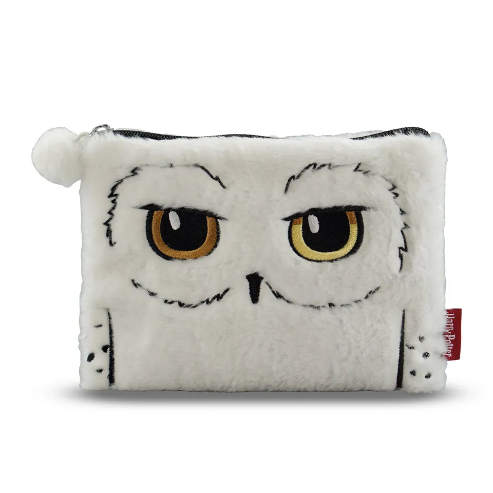 Harry Potter Hedwig trousse peluche blanche 16x24