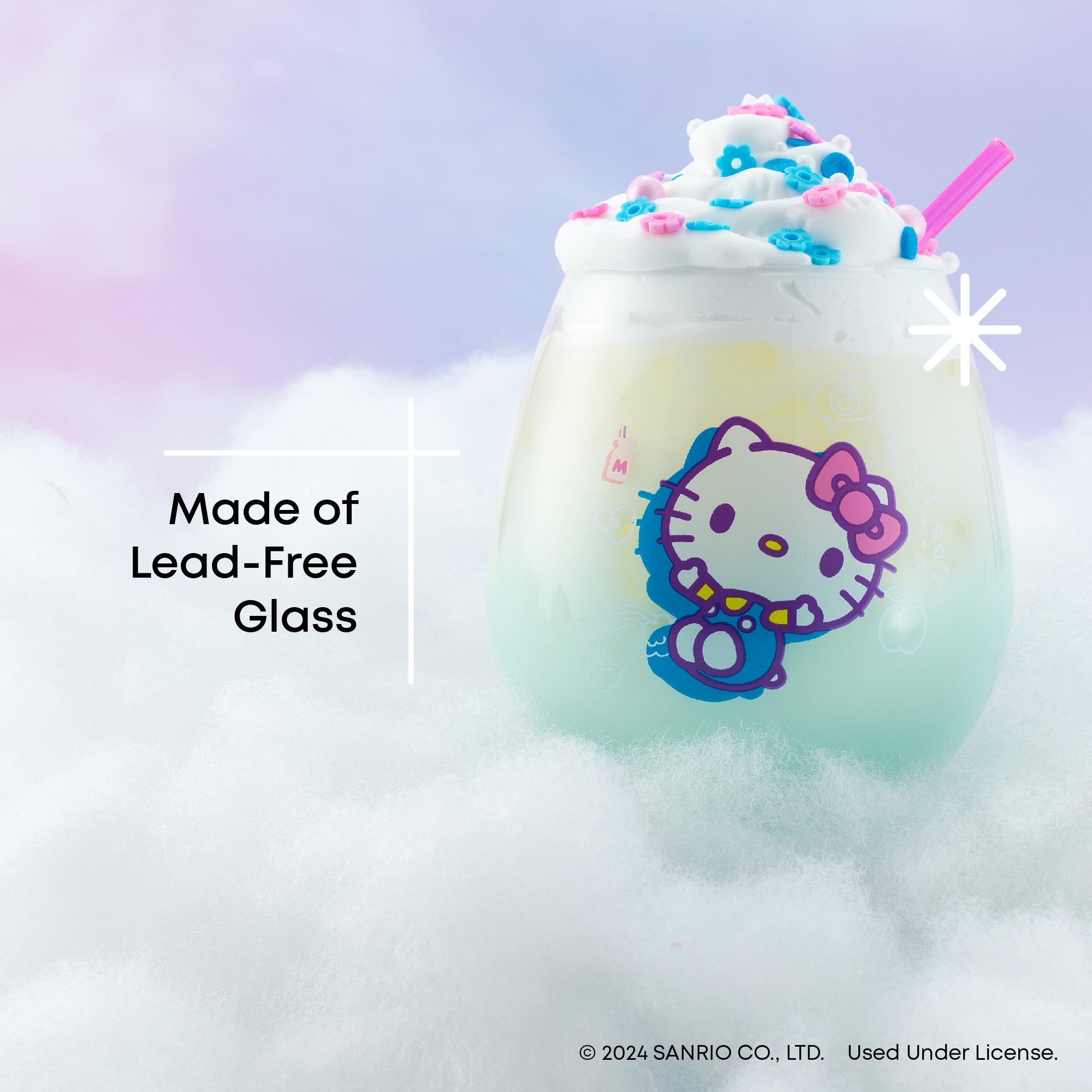JoyJolt Hello Kitty Friends Above the Clouds verres 4x44cl dégradé