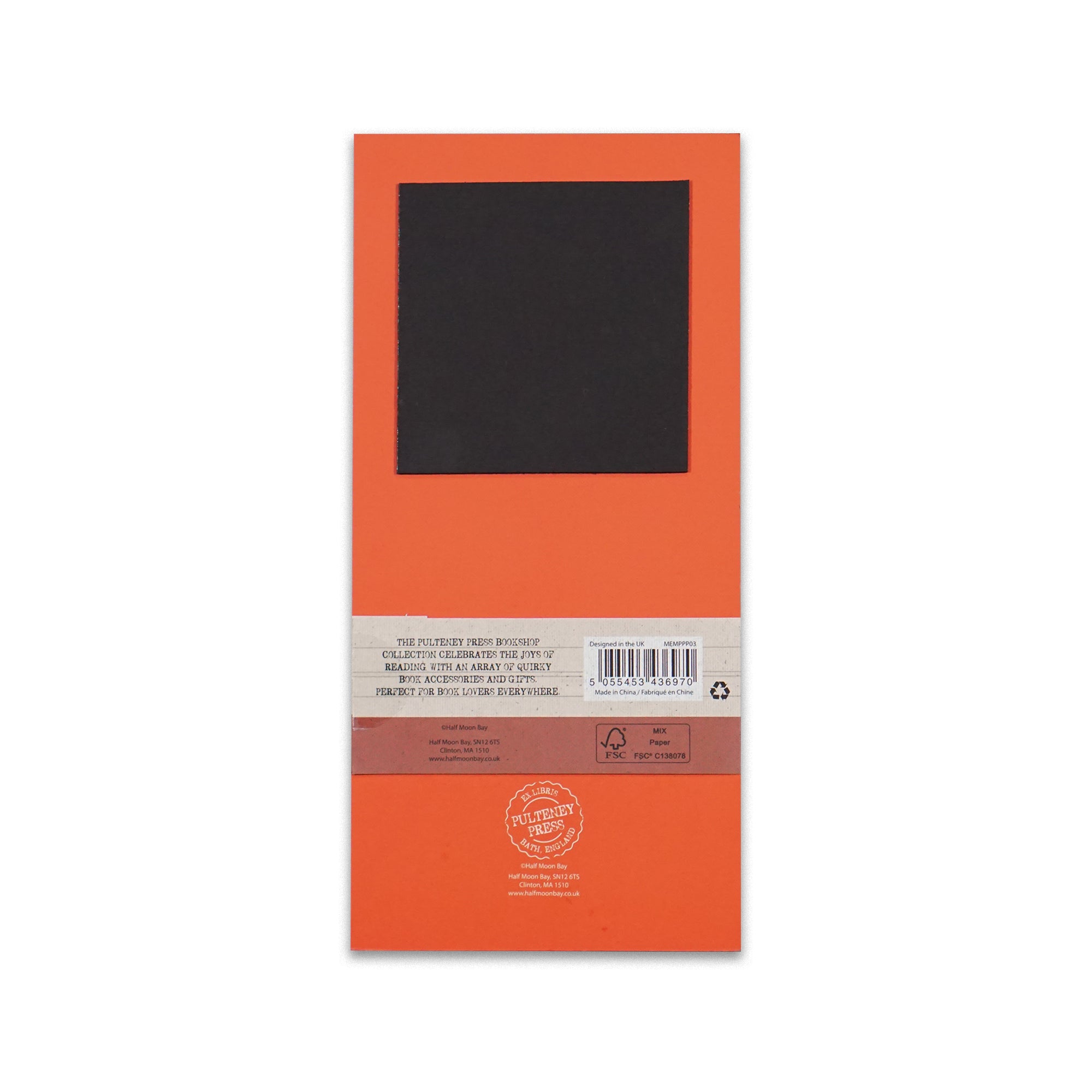 Pulteney Press Fully Booked bloc mémo magnétique orange
