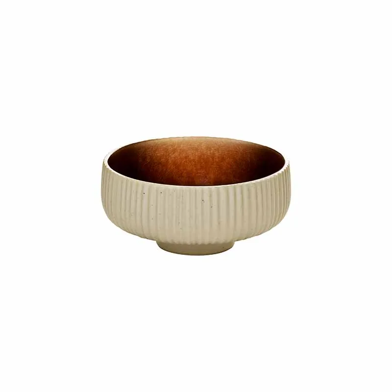 Artis Nara coupelle 8 cm brun relief