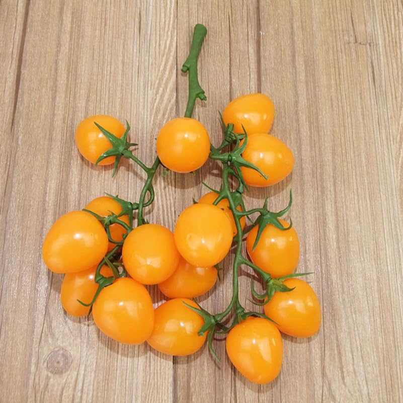 Alipis tomates cerises artificielles mousse jaunes