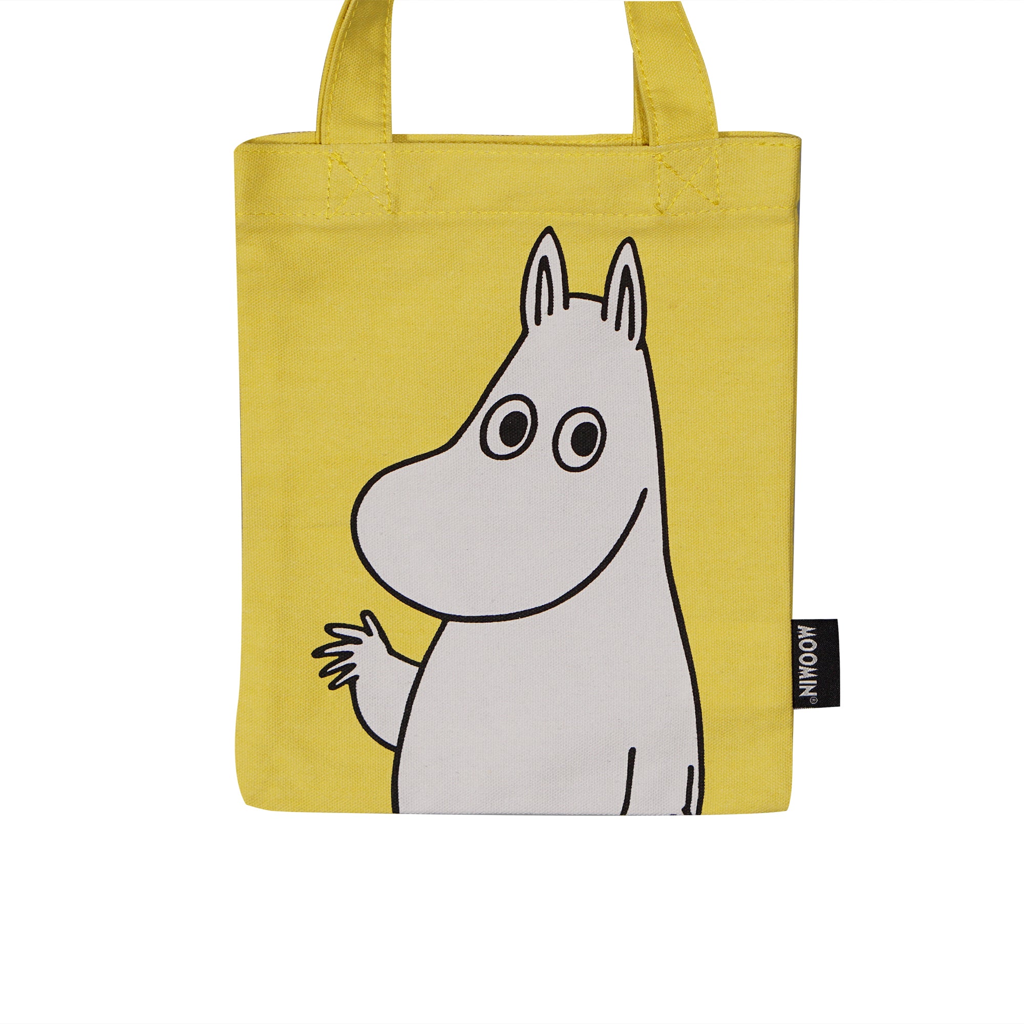 Moomin Daydreaming petit tote bag coton recyclé jaune