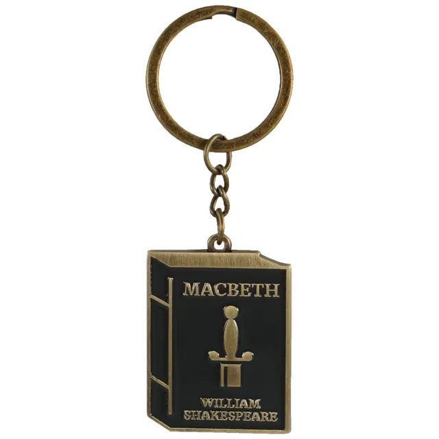 Shakespeare Macbeth porte-clés métal noir émail